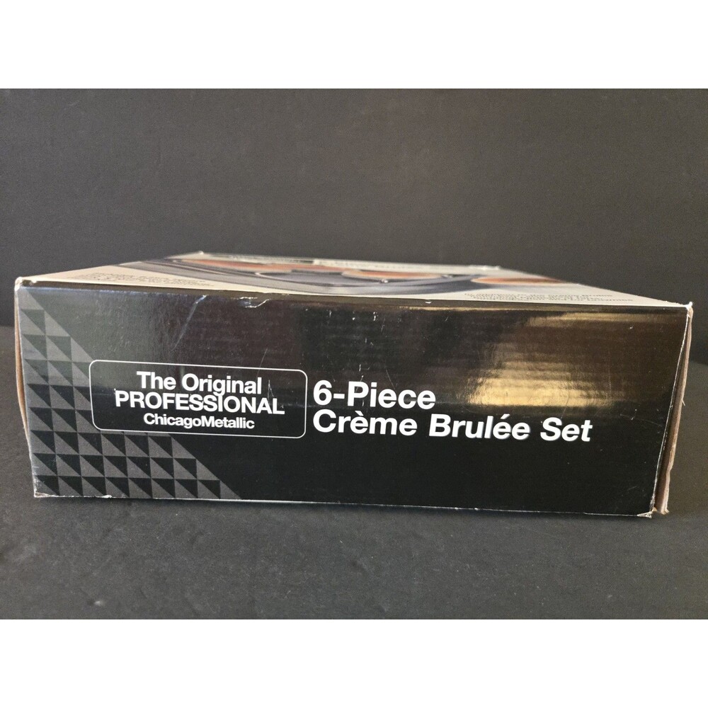 6 Pc CREME BRULEE' Set - Original Professional CHICAGO METALLIC Cookware GUC - Picture 8 of 8